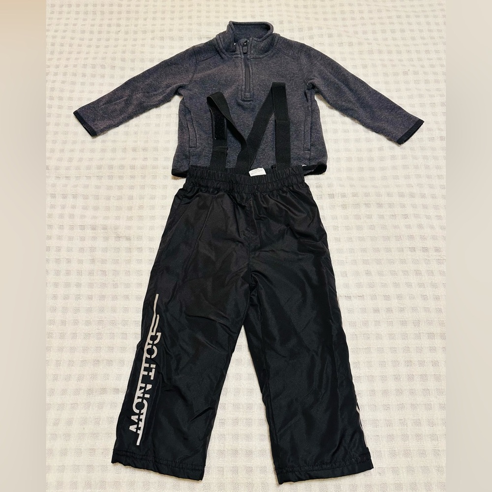 Kids Black and Gray Matching Set